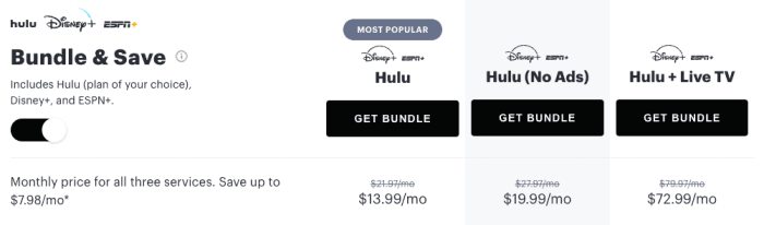 Hulu new price plans live