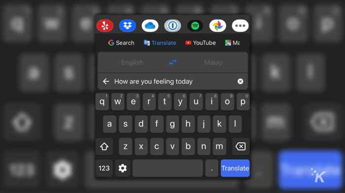 Gboard ios translate on the fly