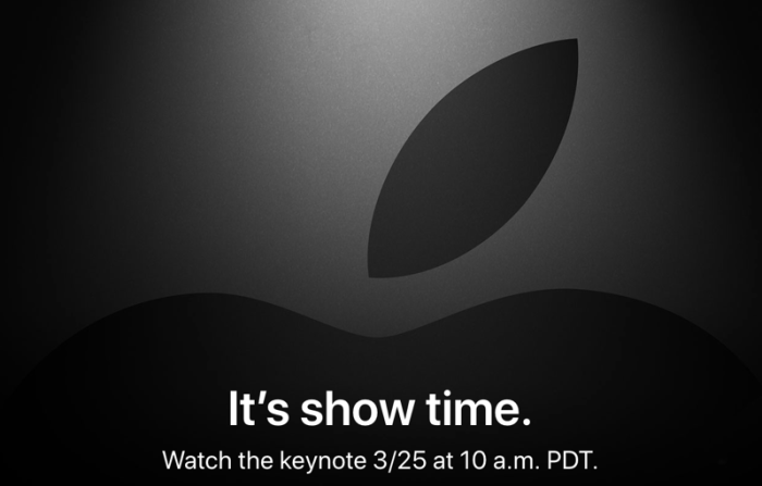 Apple its show time march 25