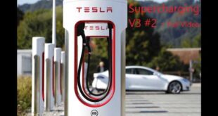 Teslas third generation supercharger 250kw charging